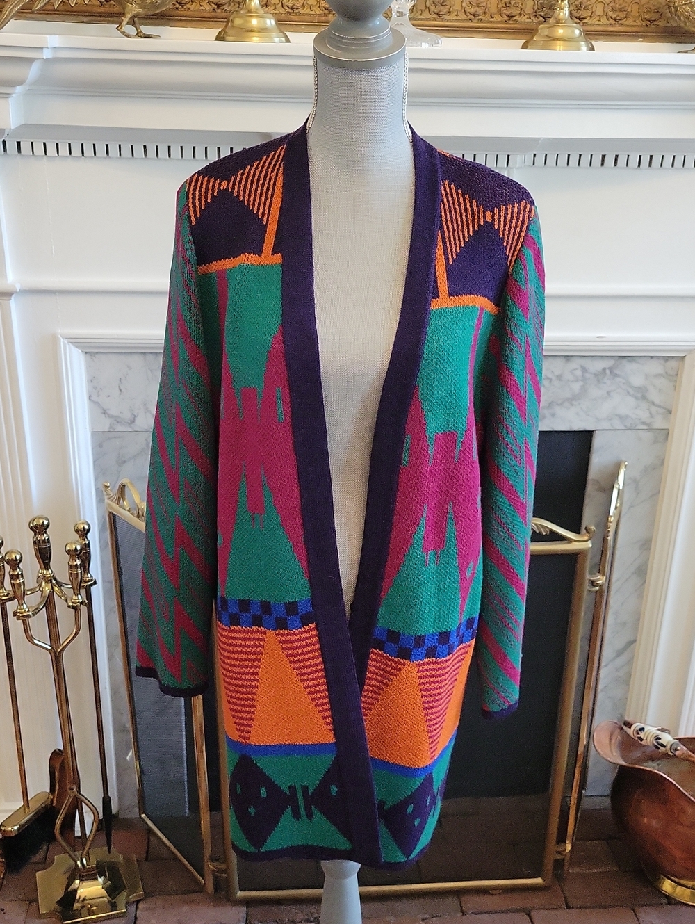 80's Gene Bailey Knit Cardigan